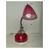 Pink Adjustable Desk Lamp W/ Office Supply
