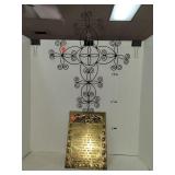 2 Cnt Wall Decor/Metal Cross & The Lord