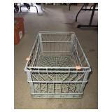 Metal Crate W/ Sturdy Plastic Bottom