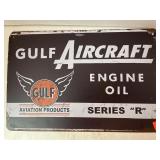 Gulf Metal advertising sign. 8x12in