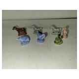 7 Tiny Ceramic Figures
