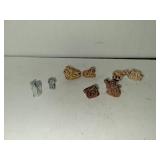 8 Tiny Ceramic Figures