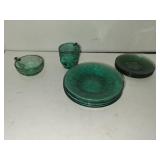 Lot of Green Glass