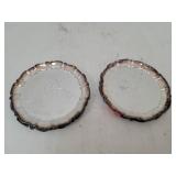 8 Silver Plate Coasters