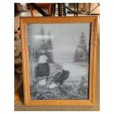 Eagle Picture Approx 18 x 22 Inches
