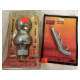 Trailer Ball & Pull Pin.  1 7/8 & 2in