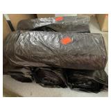 5 rolls black trash bags.