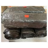 5 rolls black trash bags.