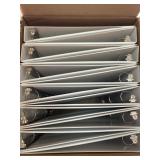 12 Binders.  1 in. Clear view front.