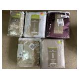Lot of curtain panels.