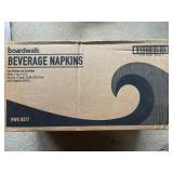 4,000 White Beverage Napkins.  9x9.5in.