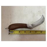 Onsite Stainless Steel Knife w/ Hooked Blade.