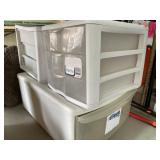 3 sets of drawer storage containers.