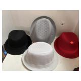 4 hats.