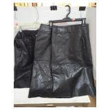 3 Cnt Leather Skirts Sz 20 & 22