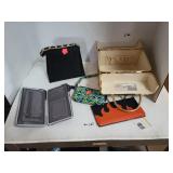 Lot W/ Purse/ Wallets/ Checkbook Cover ^ Make-Up