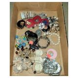 Flat of Costume Jewelry