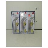 3 Cnt Stainless Steel Drinking Straws