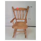 Wooden Doll Rocking Chair