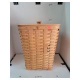 Longaberger Basket W/ Lid & Damage (See Pictures)