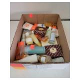 Flat of Travel Size Soap, Lotion, Shampoo Ect