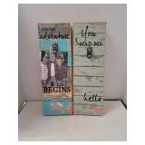 2 Cnt Wooden Decor Picture Holder