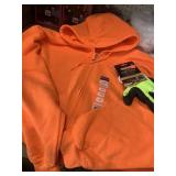 Adult Zip Hooded Fleece XL & sz L Gloves