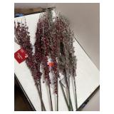 8 frosted decorative stems.