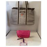 Lot of 3. Perry Ellis tote bag. 31 purse bag &