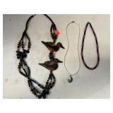 3 necklaces.
