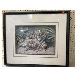 Tiger picture. 23x 26in.
