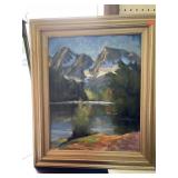 Mountain scene Painting. 22x 25in