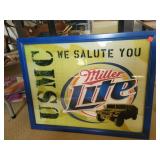 Miller Lite USMC We Salute You Picture Approx 28