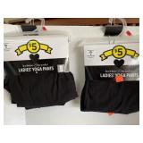 2 pr ladies yoga pants size Med.