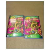 2 Giant Coloring Books. Teenage mutant Ninja