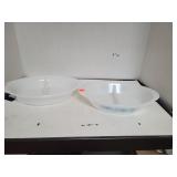 2 Cnt Pyrex (?) Serving or Baking Dishes