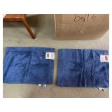 2 bath rugs.  Cotton.  17x 24