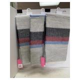 3 Isaac Mizrahi Antique White Herringbone Scarfs