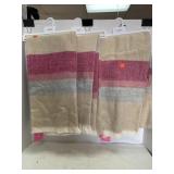 3 Isaac Mizrahi Antique White Herringbone scarfs