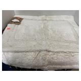 2 cotton bath rugs. 17x 24