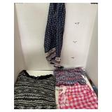 Ladies clothes & scarf. Sizes S, L & XL