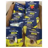 8 rolls transparent tape.