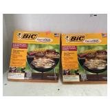 Two Bic Flame Disk. Charcoal Alternative for