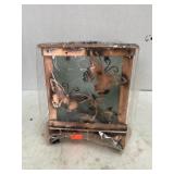 Copper Candle Light Butterfly motif