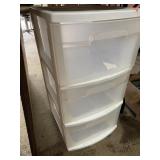3 drawer storage unit.