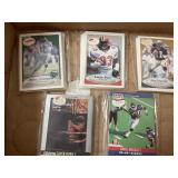 Football cards.