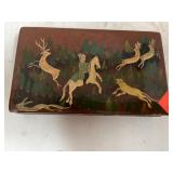 Box wi hunting scene.  Asian inspired.