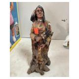 American Indian  figurine. 10in tall.