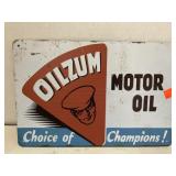 OILZUM Motor Oil.  metal sign 12x8in.