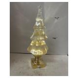 Sparkle lit Christmas tree.  14in tall approx.
